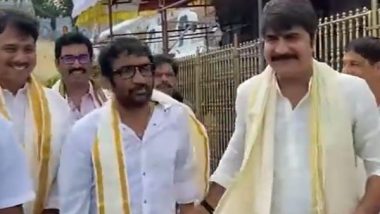 Entertainment News | Actor Srikanth Offers Prayers at Tirumala Tirupati Temple