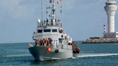 World News | Indian Navy's INS Kalpeni Arrived in Colombo, to Boost Maritime Cooperation with Sri Lanka