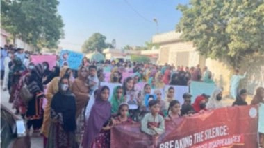 World News | Balochistan: BYC Stages Another Protest Amid Enforced Disappearances