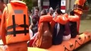 India News | Bengaluru: Water Enters Kendriya Vihar Apartments Complex Residents Were Evacuated in Boats by NDRF