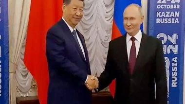 World News | Xi Jinping, Putin Hold Bilateral Meet on BRICS Summit Sidelines