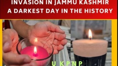 World News | UKPNP Leader Remembers Kashmir Tribal Invasion as Darkest Day, Highlights Plight of PoJK People