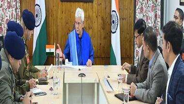 India News | J-K LG Manoj Sinha Chairs Review Meeting on Region's Security,  Calls for Dismantling Terror Ecosystem | LatestLY
