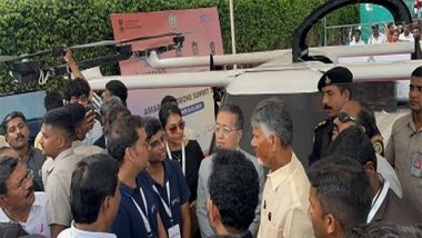 Business News | BluJ Aero's Hydrogen Electric Aircraft Lauded by Civil Aviation Minister and Andhra Pradesh Chief Minister at Amaravati Drone Summit 2024