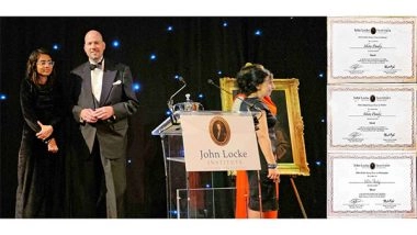 Business News | Ishita Pandey Makes India Proud at John Locke Essay Prize Ceremony in London