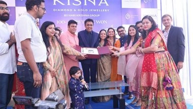 Business News | 50th Exclusive Showroom: KISNA Diamond & Gold Jewellery Achieves a Major Milestone Across India