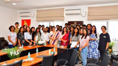 Business News | IAS Smita Sabharwal Engages with Woxsen University Students on Local Governance Strategies