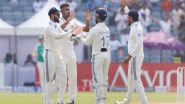 Sports News | Sundar, Ashwin Get Timely Wickets for India as NZ Cross 200-run Mark (Day 1, Tea)