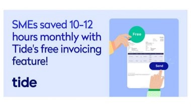 Business News | SMEs Save an Average of 10-12 Hours a Month with Tide's Invoicing Feature