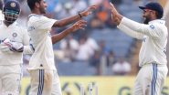 Sports News | Indian Offspinner Sundar Reflects on Pune's Pitch After Day 01 of 2nd Test Against NZ
