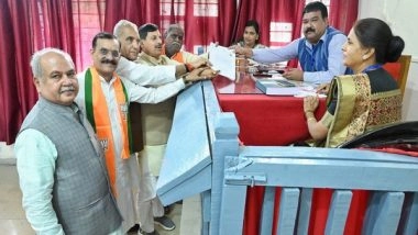 India News | MP: BJP Nominee Ramniwas Rawat Files Nomination for Vijaypur Assembly By-poll in Presence of CM Mohan Yadav