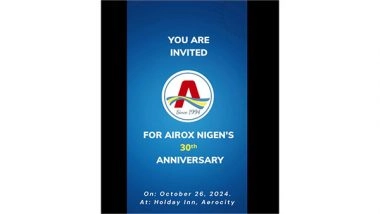 Business News | Airox Nigen Celebrates 30 Years of Excellence and Launches Aspire Hydrogen