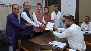 India News | Maharashtra Polls: Devendra Fadanvis Files Nomination from Nagpur South West Assembly Constituency