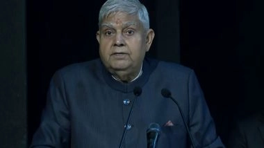 India News | Structured Use of Charity to Influence Faith of Beneficiary Has Serious Consequences in Democracy: VP Dhankar