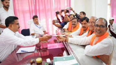 India News | MP: BJP Nominee Ramakant Bhargav Files Paper for Budhni Assembly By-poll in Presence of CM Yadav