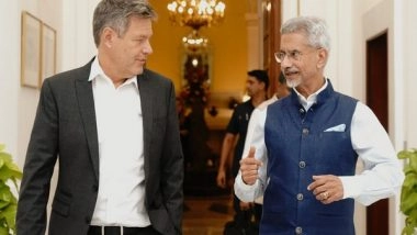 World News | German Vice Chancellor Meets EAM Jaishankar, Explores Delhi Metro with Piyush Goyal