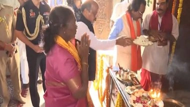 India News | Chhattisgarh: President Droupadi Murmu Offers Prayers at Jagannath Temple in Raipur