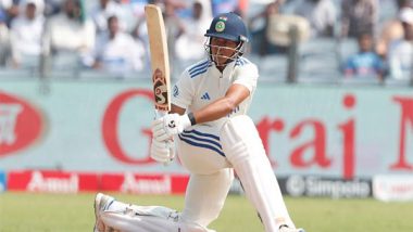 Sports News | 2nd Test: Jaiswal, Gill Inject Positivity in 359-run Chase After India Lose Rohit Early to Santner (Day 3, Lunch)