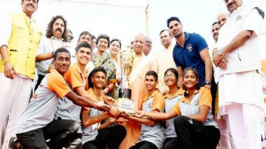 Sports News | UP CM Yogi Adityanath Attends Prize Distribution Ceremony of 25th Sub Junior National Rowing Championship