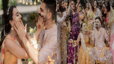 Entertainment News | A Sneak Peek into Surbhi Jyoti, Sumit Suri's Fun-filled Haldi Ceremony