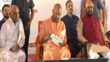 India News | CM Yogi Adityanath Launches Sanskrit Scholarship Scheme at Sampurnanand Sanskrit University