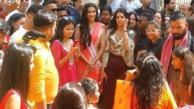Entertainment News | Femina Miss India World 2024 Nikita Powal Receives Grand Welcome in Hometown Ujjain