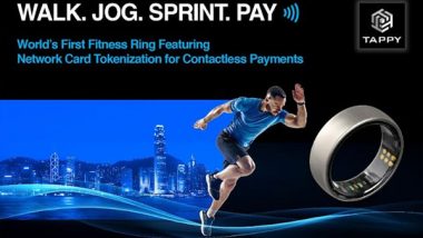 Business News | Tappy Technologies Unveils the World's First Fitness Ring Featuring Network Card Tokenization for Contactless Payments at Hong Kong Fintech Week 2024