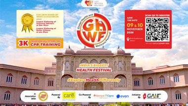 Business News | Global Health and Wellness Festival by JHW- India's Biggest Health Event Aims for New Milestones