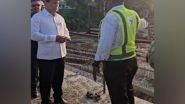 India News | Sarbananda Sonowal Reviews Progress of Northeast's First Ship Repair Facility at Pandu Multi-Modal Terminal
