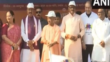 India News | UP CM Yogi Adityanath Flags off 'Run for Unity' Marathon in Lucknow
