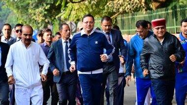 India News | Uttarakhand CM Pushkar Singh Dhami Participates in 'Run for Unity' in Dehradun