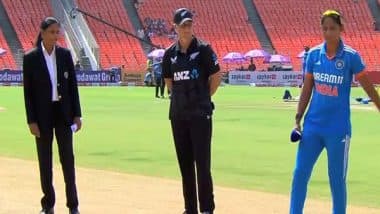 Sports News | NZ Win Toss, Opt to Bat First Against India in 3rd ODI