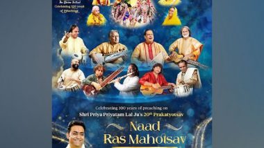 Business News | Celebrating 20 Years of Shri Priya Priyatam Lal Ju: Experience the Spirit of Devotion with Naad Ras Mahotsav