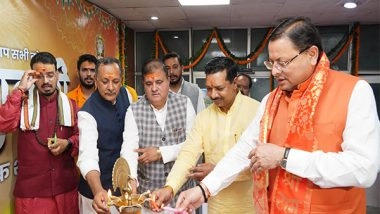 India News | Uttarakhand CM Dhami Celebrates Diwali, Distributes Gifts to Children in Dehradun