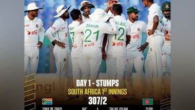 Sports News | 2nd Test: Zorzi's Century Helps South Africa Get Upper Hand Against Bangladesh (Day 01, Stumps)