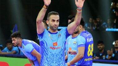 Sports News | Fazel Atrachali Becomes First Player to Achieve 500 Tackle Points in History of PKL