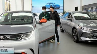 World News | EU Set to Increase Tariffs on Chinese Electric Cars to Protect Its Car Industry