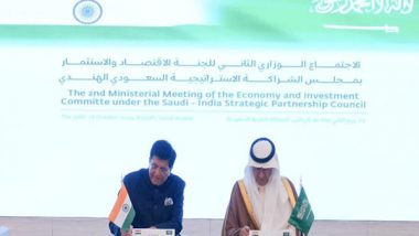 Business News | India-Saudi Arabia Strengthen Trade Ties at 2nd Ministerial Meeting of Economy and Investment Committee