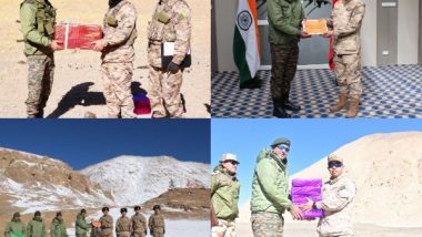 India News | Disengagement Almost Done, India-China Armies Exchange Sweets at Various Border Points in Ladakh on Diwali