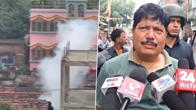 North 24 Parganas: Former BJP MP Arjun Singh Hurt by Crude Bomb Splinter During Attack on House in Bhatpara Area in West Bengal, Alleges Miscreants Backed by TMC (Watch Videos)