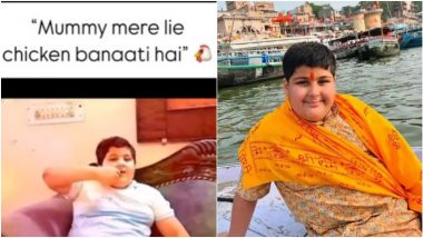 Abhinav Arora 'Eats Chicken' Video Goes Viral: Old Video of Social Media Influencer 'Bal Sant Baba' Resurfaces Talking About His Mother Cooking Non-Veg Food for Him (Watch)