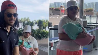 Ali Fazal and Richa Chadha Spotted With Their Daughter at Mumbai Airport; Actor Politely Asks Paparazzi To Avoid Photographing Her (Watch Video)