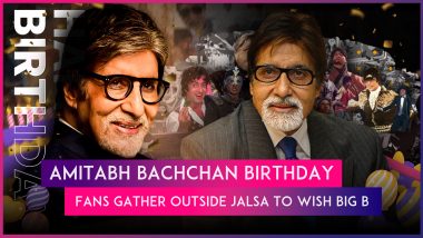 Amitabh Bachchan Birthday: Big B Turns 82; Fans Gather Outside Jalsa With Banners To Wish Shahenshah on His Special Day