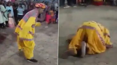 Sudden Death in Pune: 'Garba King' Ashok Mali Allegedly Dies of Heart Attack After Collapsing While Performing Garba During Navratri Event in Chakan (Watch Video)