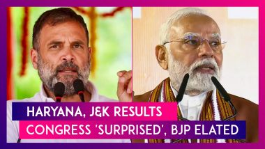 Assembly Polls: Congress Terms Haryana Results ‘Unexpected’; PM Narendra Modi Slams Cong for Defaming Institutions, Congratulates National Conference