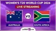 Australia Women vs South Africa Women, ICC Women&rsquo;s T20 World Cup 2024 Semi-Final Match Live Streaming Online: How To Watch AUS-W vs SA-W Free Live Telecast on TV?