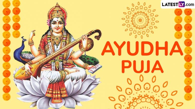 Ayudha Puja 2024 Date and Navami Tithi When Is Shashtra Puja Know Ayudha Puja Vijaya Muhurat Auspicious Timings and Significance of the Day Celebrated During Navratri LatestLY
