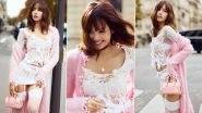 BLACKPINK&rsquo;s Lisa Nails the Soft-Girl Aesthetic in Latest Pictures; K-Pop Star Slays in Stunning White and Pink Lace Ensemble (View Pictures)