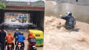 Bengaluru Rains: Traffic Police Request Commuters To Use Alternate Roads As Balagere Panathur Road Turns Into a River Following Heavy Rains in Bangalore (See Pics and Video)