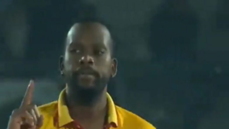 Kevon Cooper Dismisses Chris Gayle, Mohammad Kaif, Yashpal Singh on Consecutive Deliveries To Pick LLC’s First Hat-trick During Konark Suryas Odisha vs Gujarat Greats Legends League Cricket 2024 Match (Watch Video)